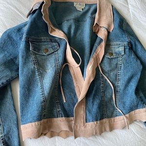 J. Marco leather denim jacket